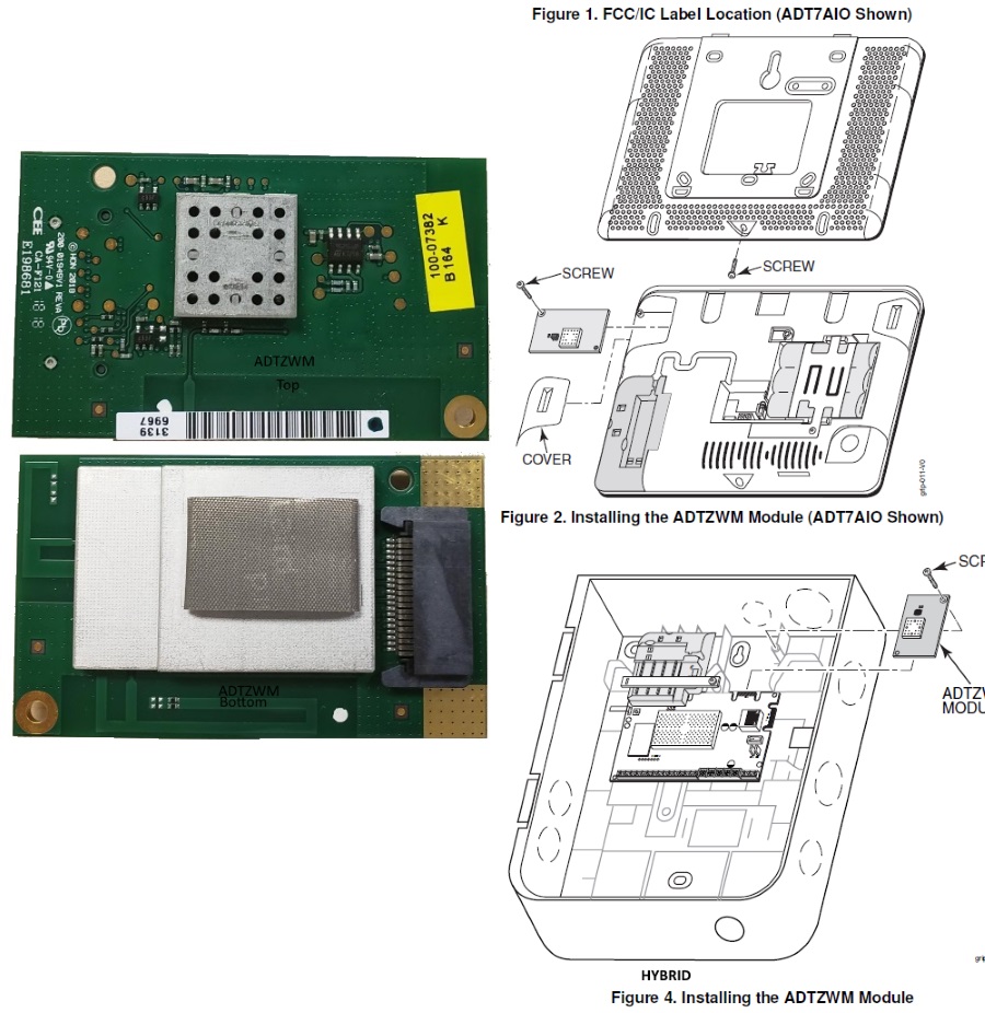 ADTZWM – Wi-Fi® and Z-Wave® Module for Command by ADT Security Services Inc.