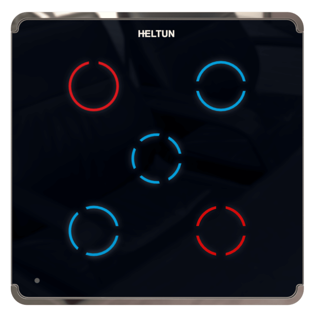 Touch Panel Switch (Black glass Chrome frame)