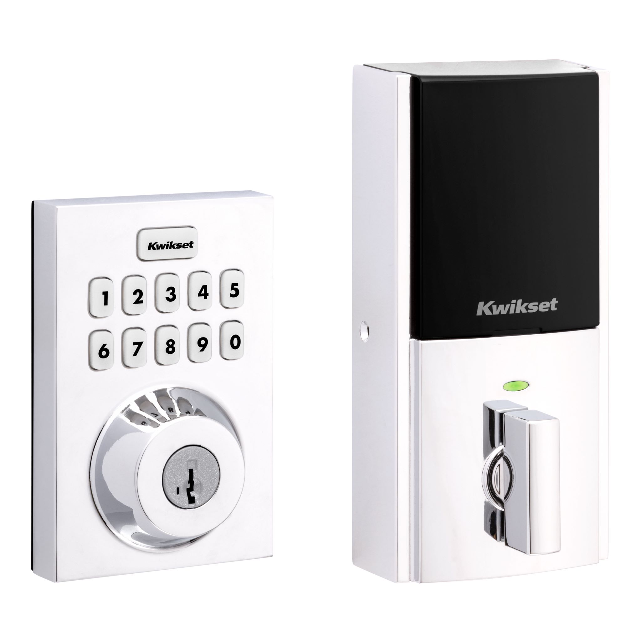 Kwikset 869, Contemporary, Satin Nickel